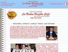 Tablet Screenshot of lahabraheightscafe.com